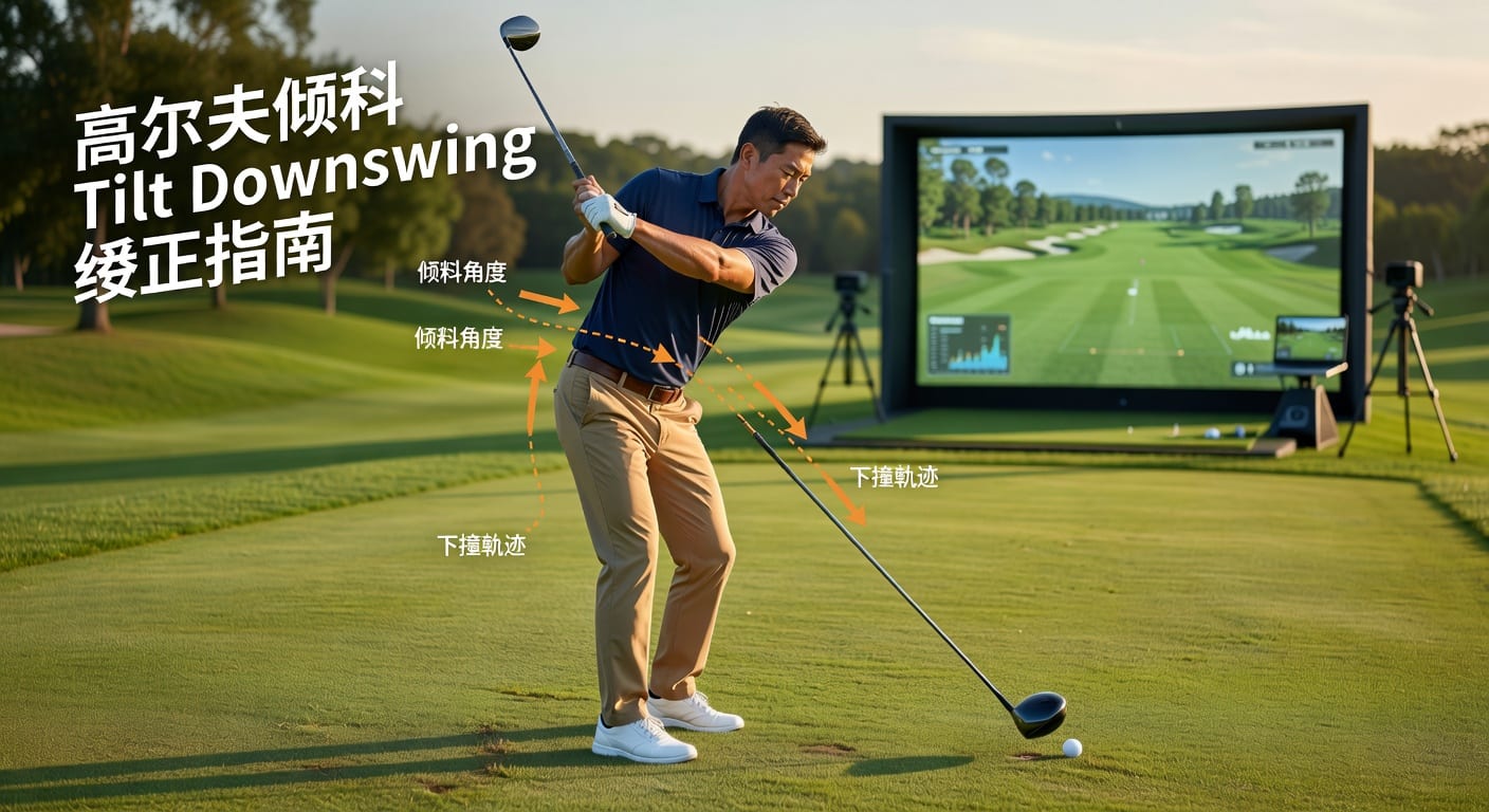 倾斜 tilt downswing 实战分析｜下杆倾角与挥杆路径