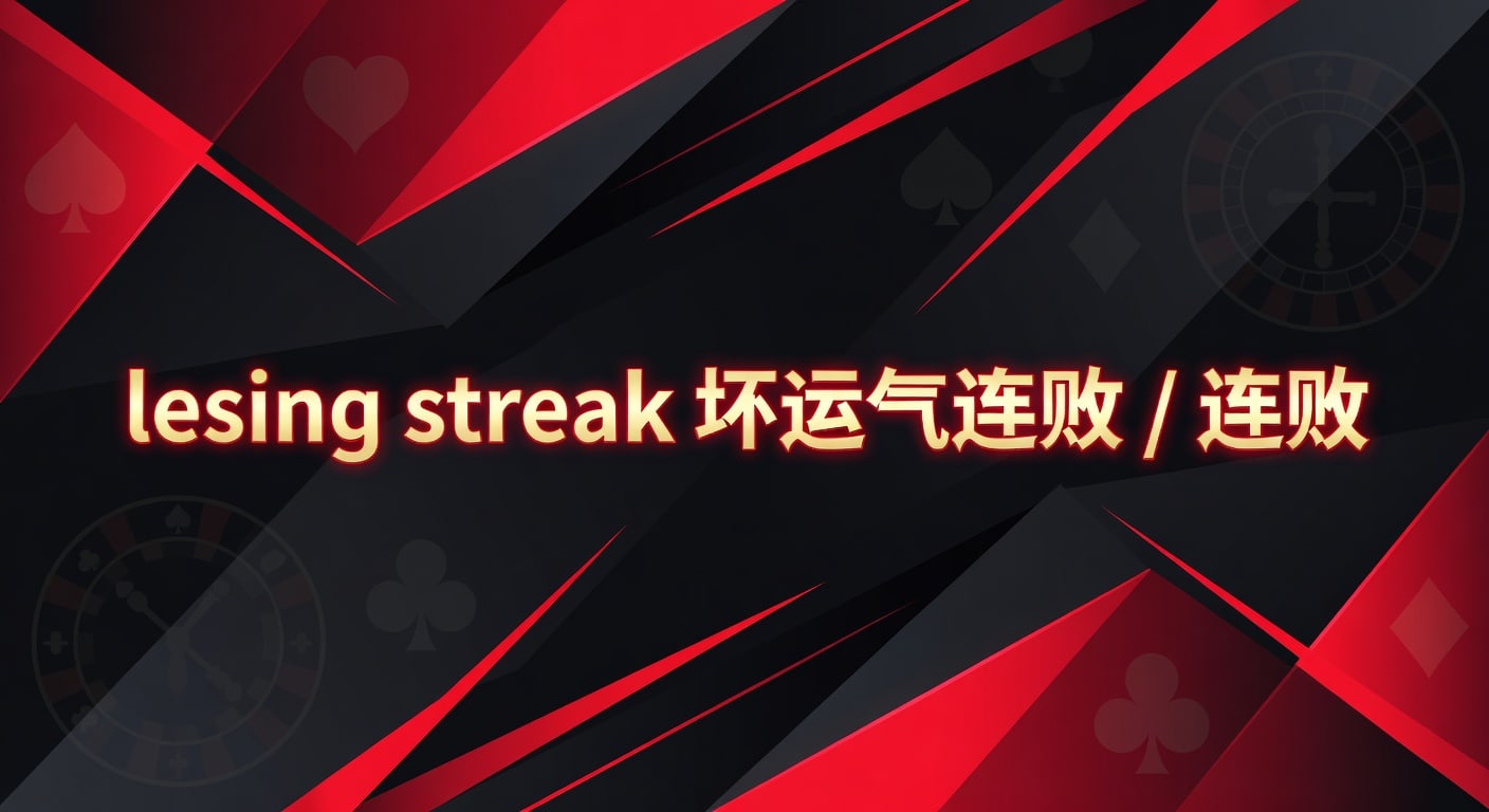 losing streak 坏运气连败：识别连败与调整思路
